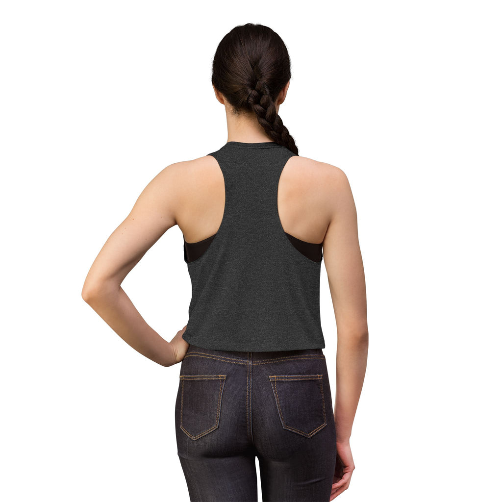 Crop Top — ‘Sunflower’ Small Chest Graphic Floral Crop Top for Women