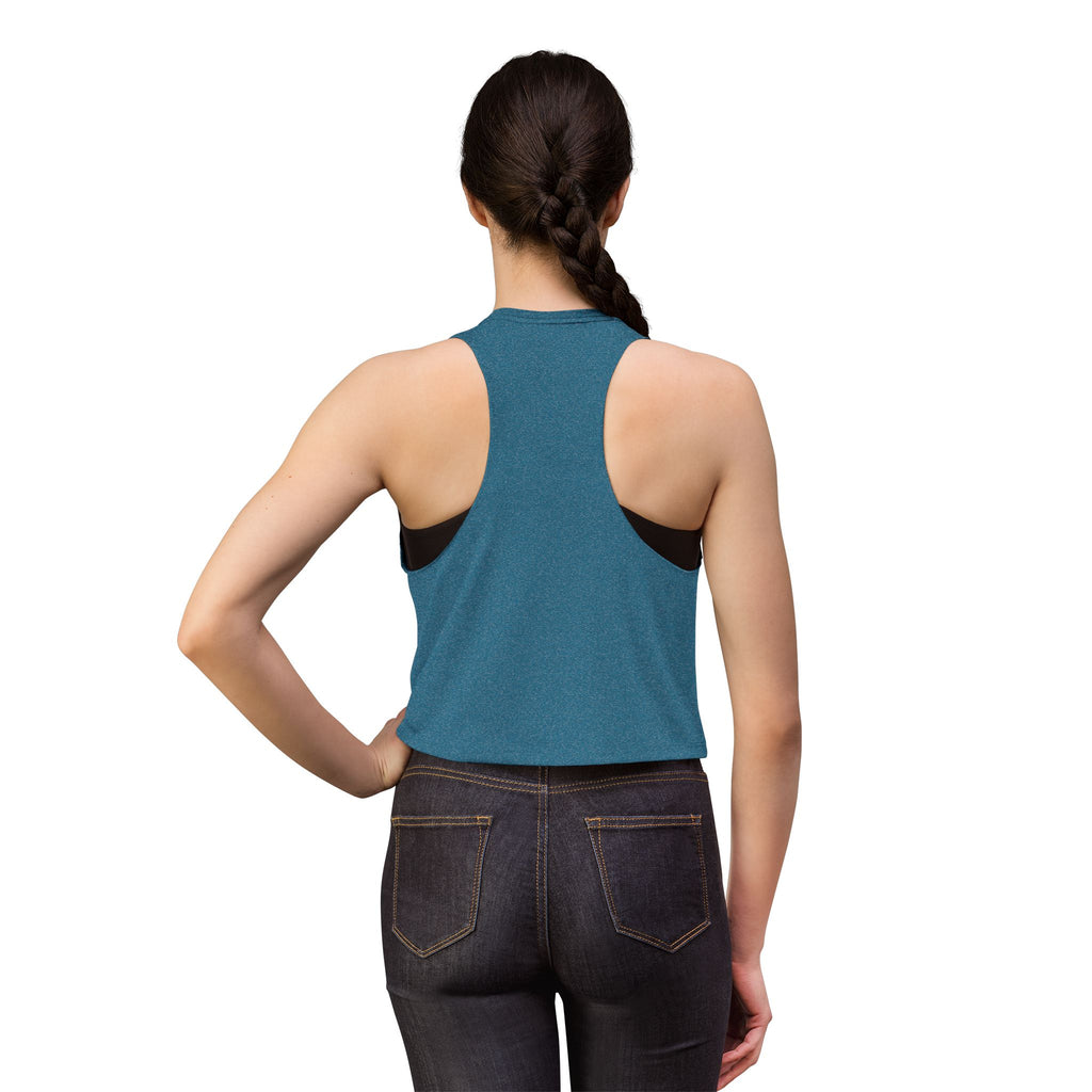 Crop Top — ‘Sunflower’ Small Chest Graphic Floral Crop Top for Women