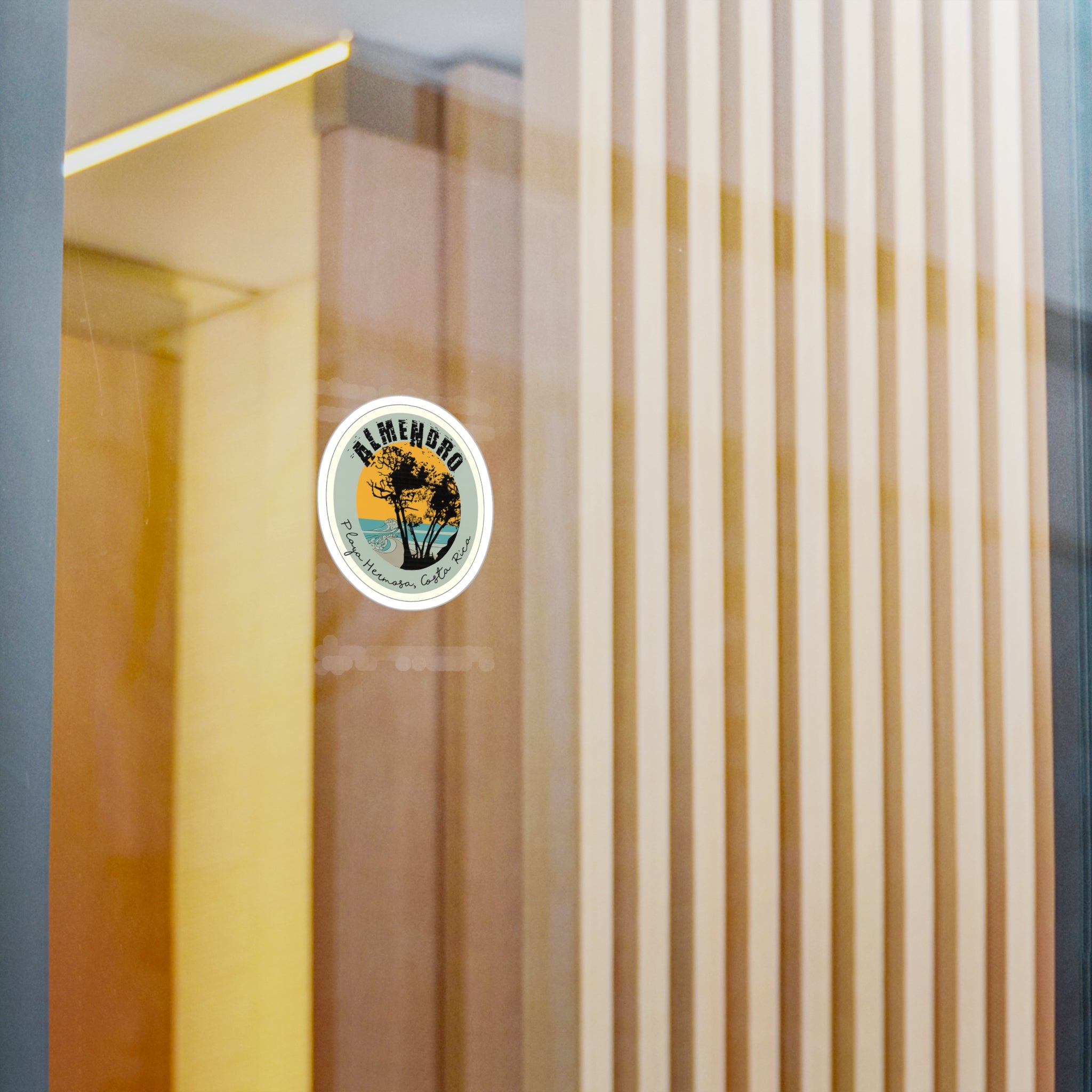 Almendro Beach Sunset Vinyl Sticker — Playa Hermosa, Costa Rica Kiss-Cut Decal